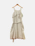 Long dress  white line black FM